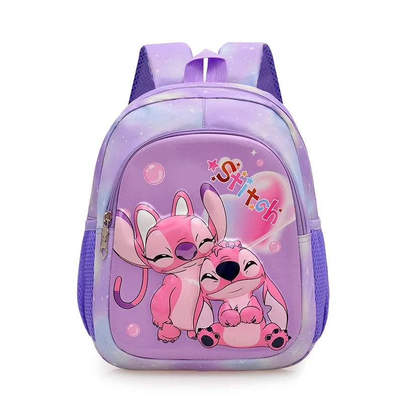 

Детская школьная сумка Disney Stitch, рюкзак для детского сада, сумка через плечо с рисунком для мальчиков и девочек, милая легкая сумка-тоут