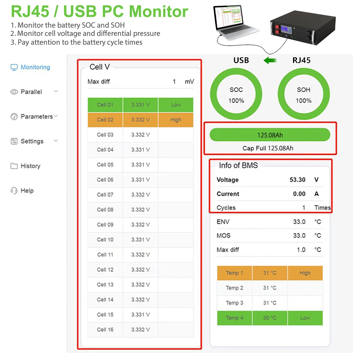 LiFePo4リチウム電池,6kwh,6000サイクル,16s,100a,rs485,缶,bms,51.2v,100ah,150ah,200ah,300ah,eu,ua 48v,120ah免税