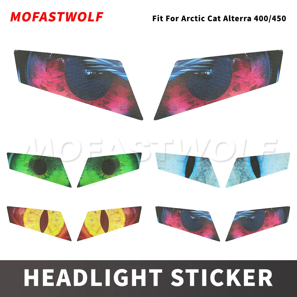 

Headlight decal ATV pattern kit decorative decal for Arctic Cat Alterra 450 2021-2024 as well as Alterra 400 450 500 2016-2017