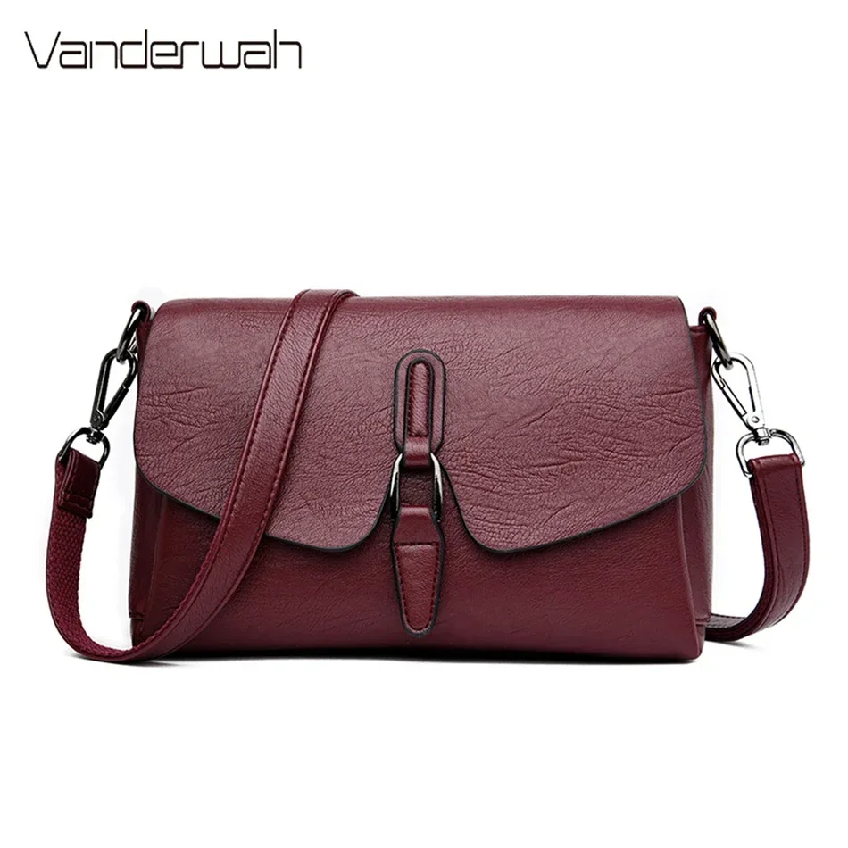 Small Shoulder Messenger Bag for Women 3 Layers Designer Ladies Hand Bags Luxury Leather Purses and Handbags High Quality Sac