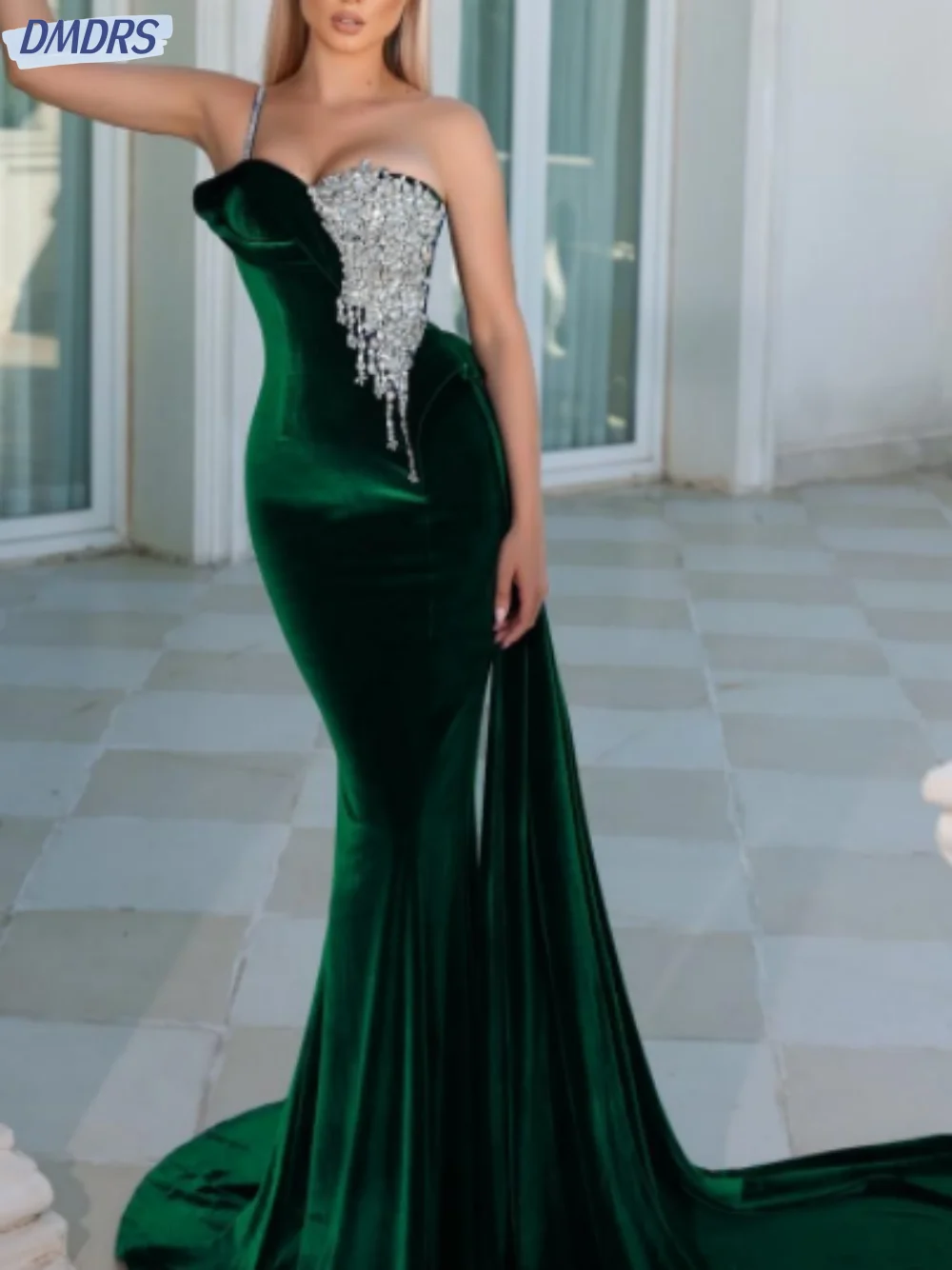 Vestidos De Noche elegantes De un hombro, Vestido De sirena Vintage para Novia, Vestido De Novia clásico hasta el suelo