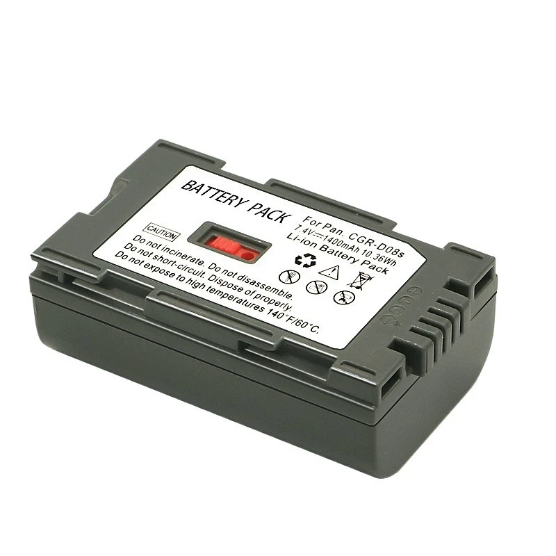 1400mAh 7.4V Suitable for Panasonic CGA-D08R CGR-D08S NV-DS7 NV-DS25 NV-DS8 Stable Long Range Digital  Battery