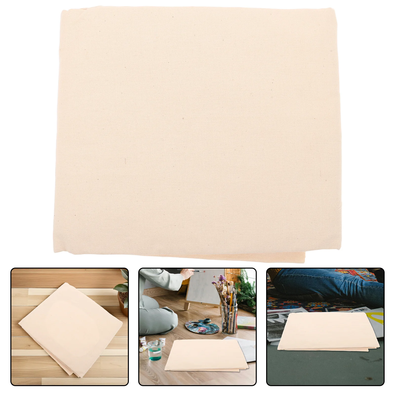 

Large Cotton Drop Cloth Cover for Floor Furniture Protection Washable Reusable Dust Sheets for Painting Projects Painters Tarp