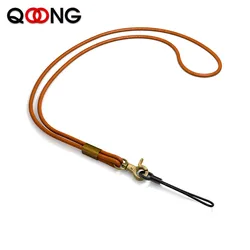 2 Style Genuine Leather Rope for Mobile Phone Key Ring Hanging Rope For Neck Key Chain Safety And Anti Loss Keychain Detachable