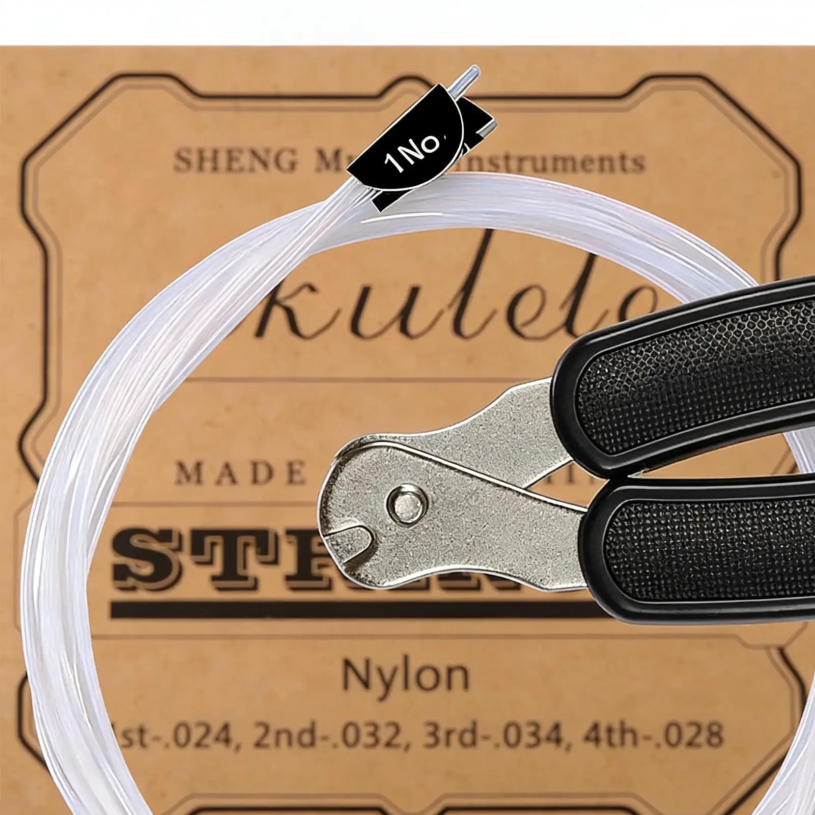 Cordas para ukulele tenor, 5 conjuntos de cordas universais de nylon de longa duração, acessórios para ukulele tenor, para prática de guitarra, luthier music