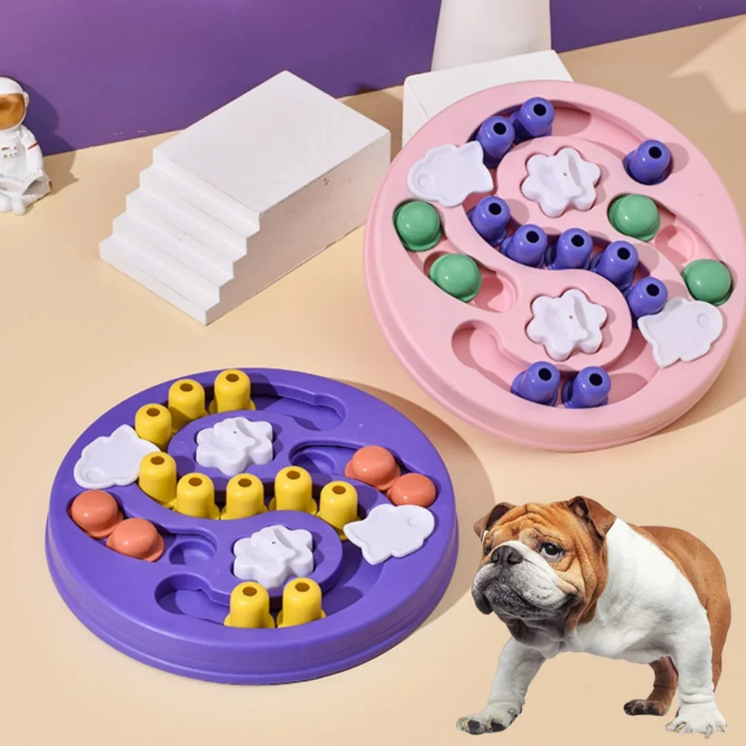 Dog Developmental Toys Game Dog Training Relaxation Tools Pet Leakage Devices Puzzle Food Feeder Toys For Iq Mental Enrichment-image
