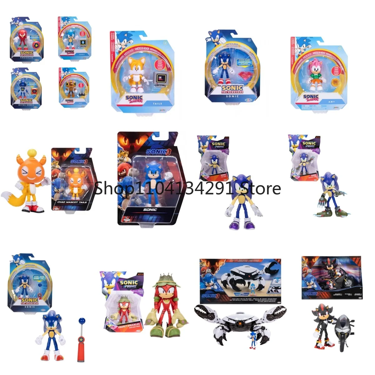 オリジナルソニック・ザ・ヘッジホッグ映画モデル玩具フィギュアソニックアクションフィギュアジャックスコレクティブルレア限定版誕生日プレゼント
