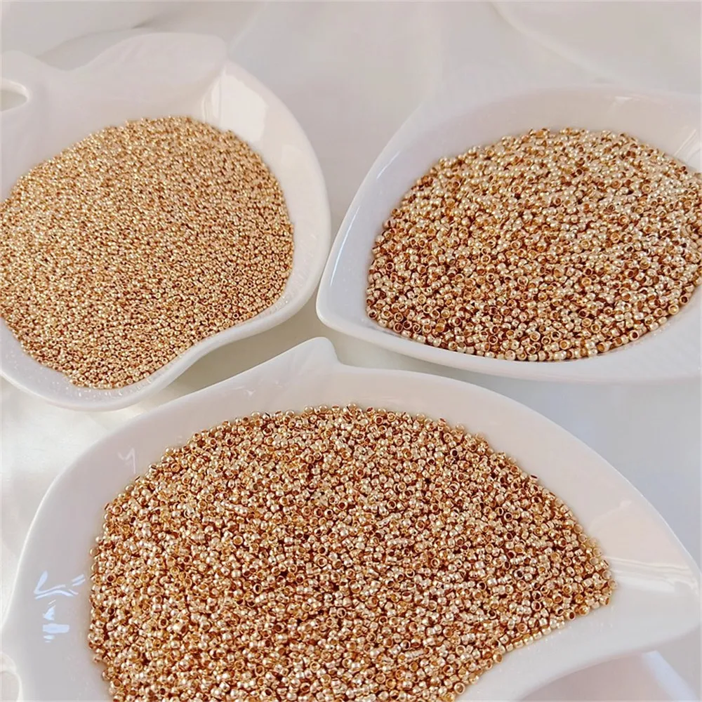 14-каратное медное золото, позиционирующие бусины для аксессуаров, плоская фиксация, стальная проволока, леска, свободные бусины, ювелирные изделия ручной работы «сделай сам» 14-каратное медное золото, позиционирующие бусины для аксессуаров, плоская фиксация, стальная проволока, леска, свободные бусины, ювелирные изделия ручной работы «сделай сам»