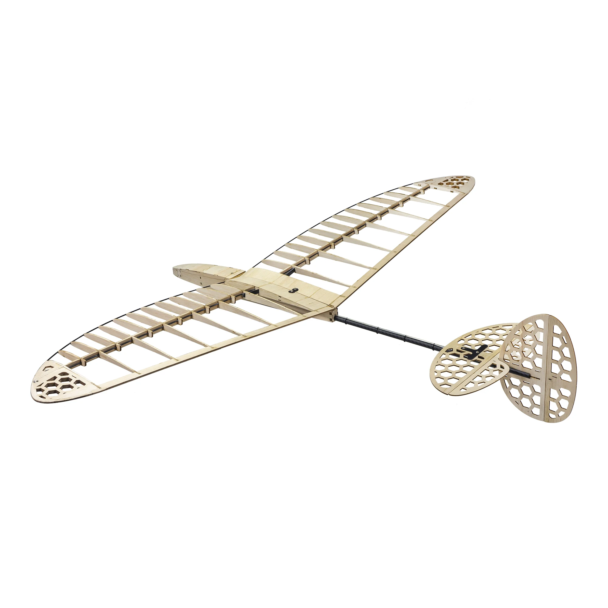 Discus Launch Glider Balsawood DLG Kit FD12 1200mm（47‘’）Wingspan Windrunner Kit Balsa Wood Model Building Kit