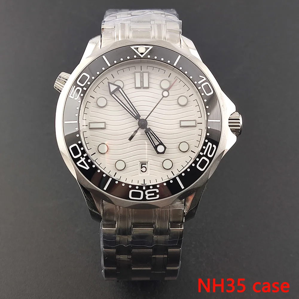 NH35 Men\'s Watch 42mm 300 Series Case Stainless Steel strap Customizable dial Watch accessories