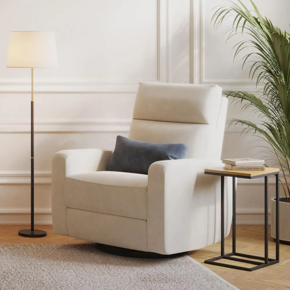 

Кресло-реклайнер для детской комнаты с электроприводом, USB-портом и поясничной опорой (цвет слоновая кость)