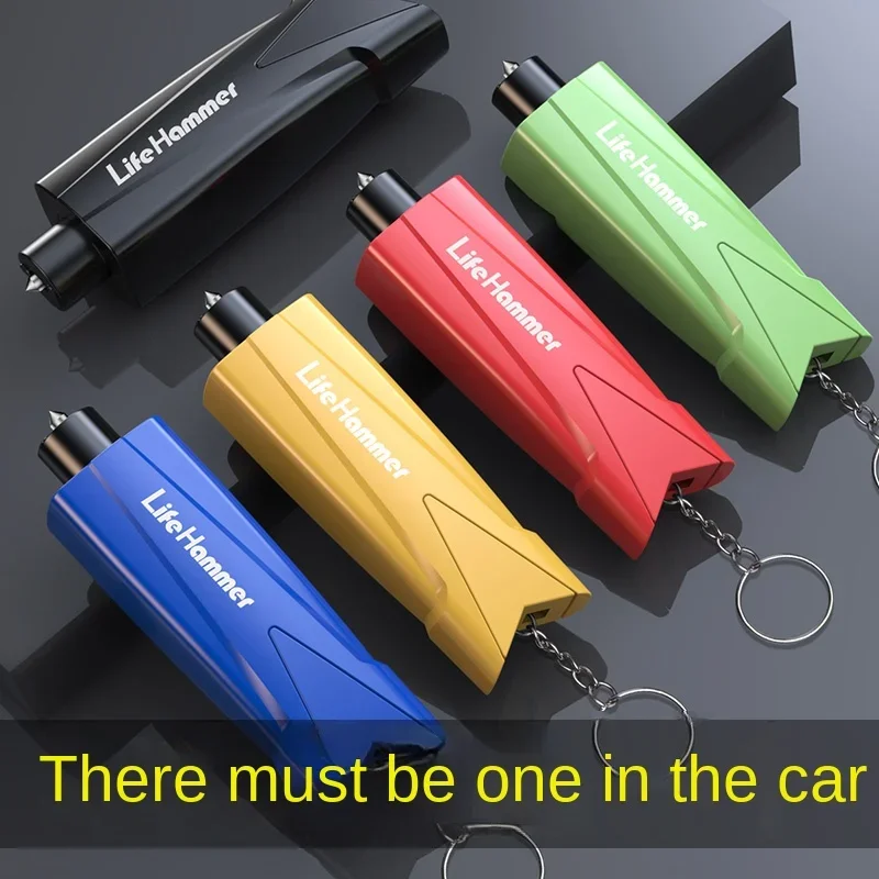 Car Safety Hammer Auto Emergency Glass Window Breaker Seat Belt Cutter Life-Saving Emergency Escape Hammer Survival Whistle Tool