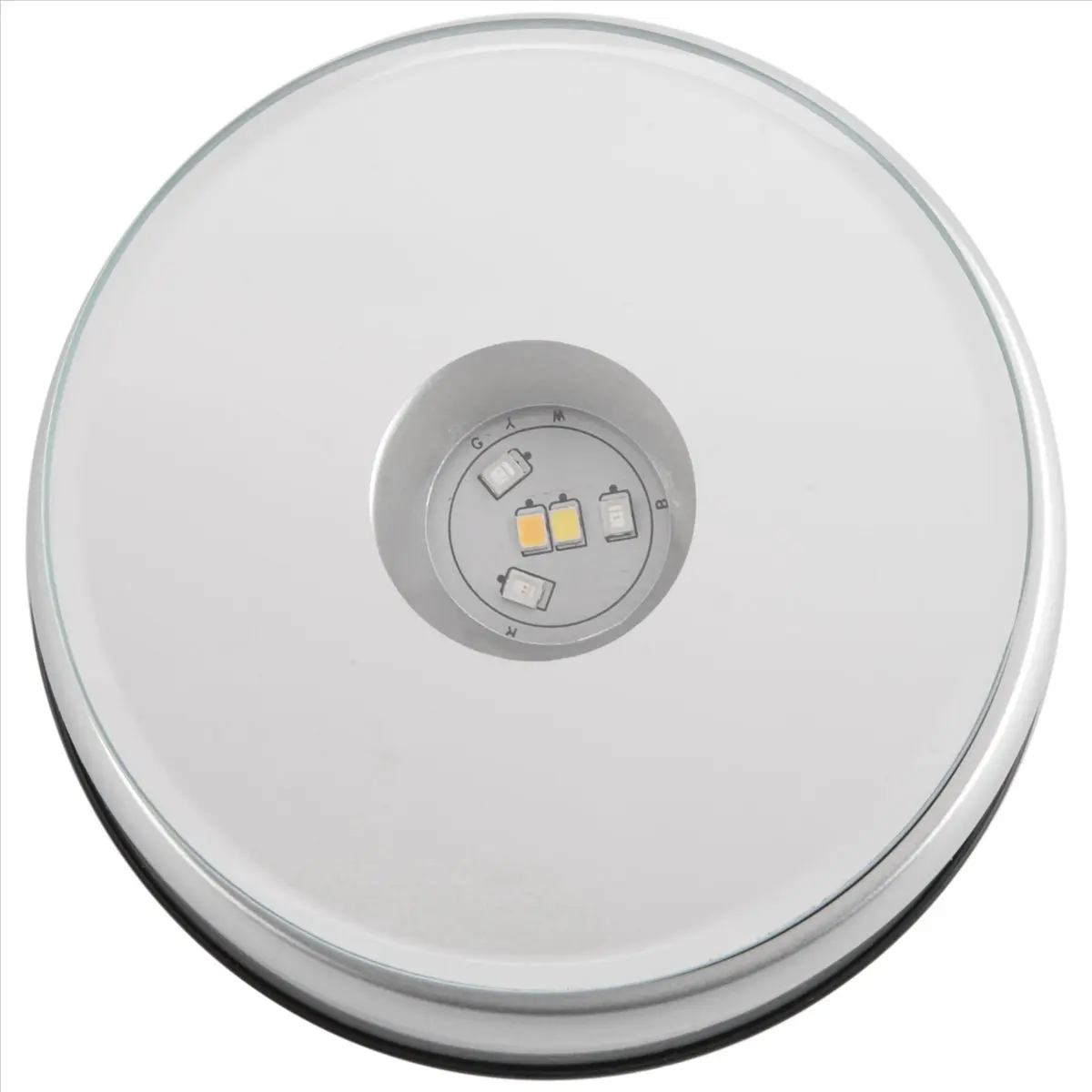 X17A NEW Display Turntable Base for Crystals Glass Art,LED Colored Rotating Crystal Display Base Stand with USB Cable