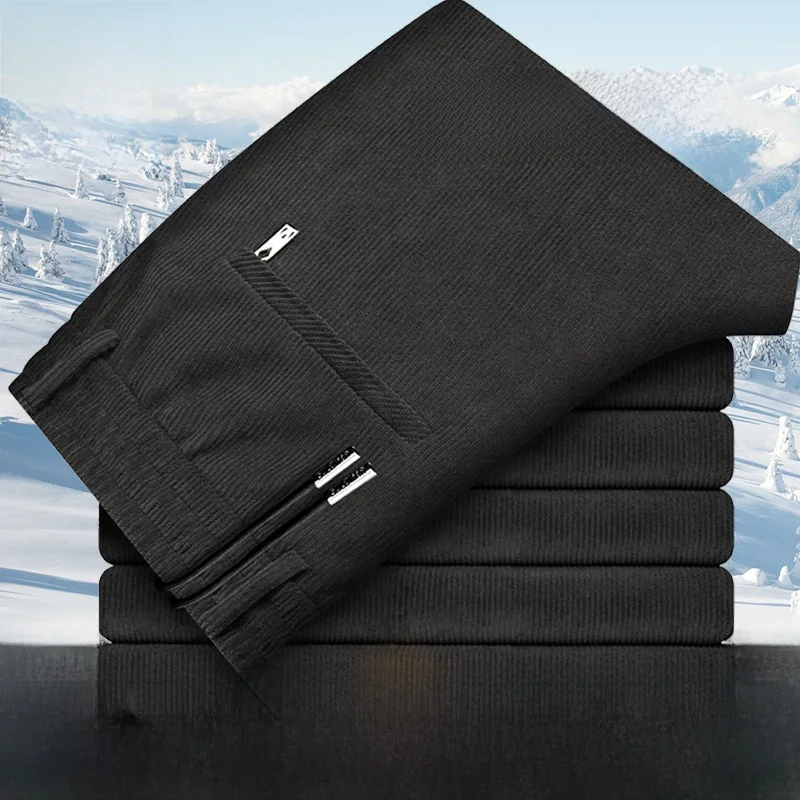 

Men's Work Pants Thiened Fce Spor Construction Site Wear Resistant Dir Proof Casual Straight Leg Pants Autumn Winter