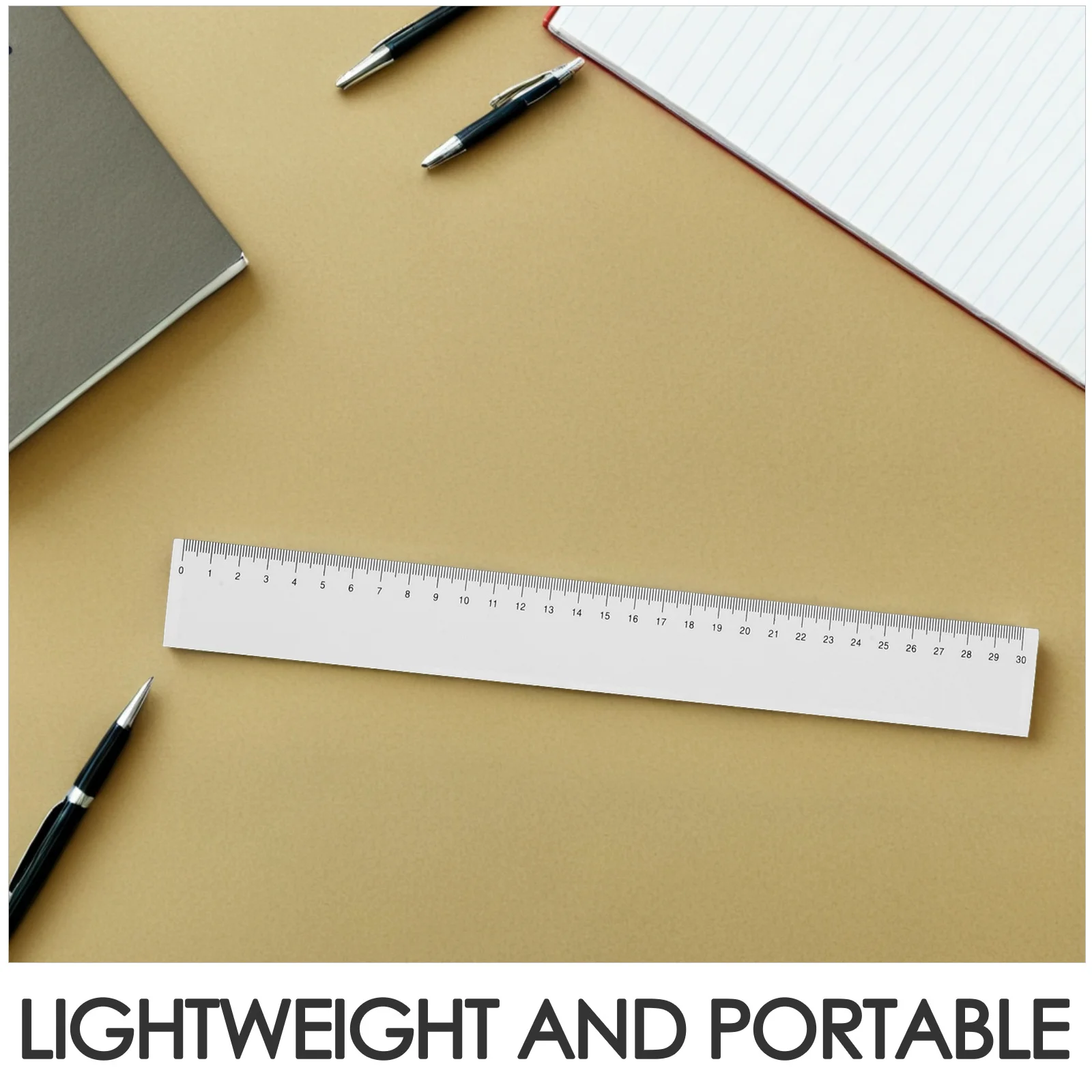 10pcs Plastic Straight Ruler Lightweight Transparent Measuring Tool For Math Geometry Drafting School Office Use Mini Ruler Set