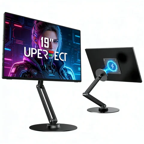 UPERFECT Metal Magnetic Bracket VESA 2 IN 1 Stand Max Support 19" Portable Monitor with Adjustment Holder For 7"-19" Dispalys