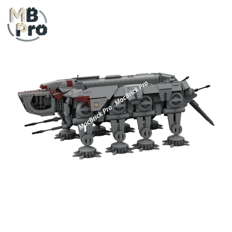 Open Platform Dual Leg Terrain Carrier Building Blocks Heavy Cargo Walking Vehicle MOC Bricks Collectible Decor Gift