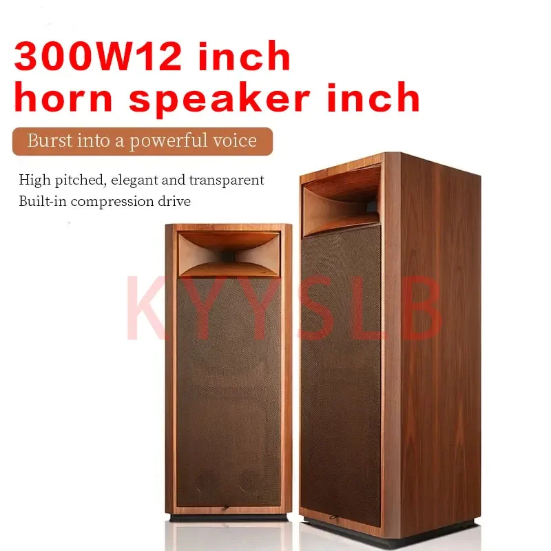 300W 12-inch home passive speaker bookshelf High power hi-fi speaker front surround speaker Fever High bass speakers 6Ohm