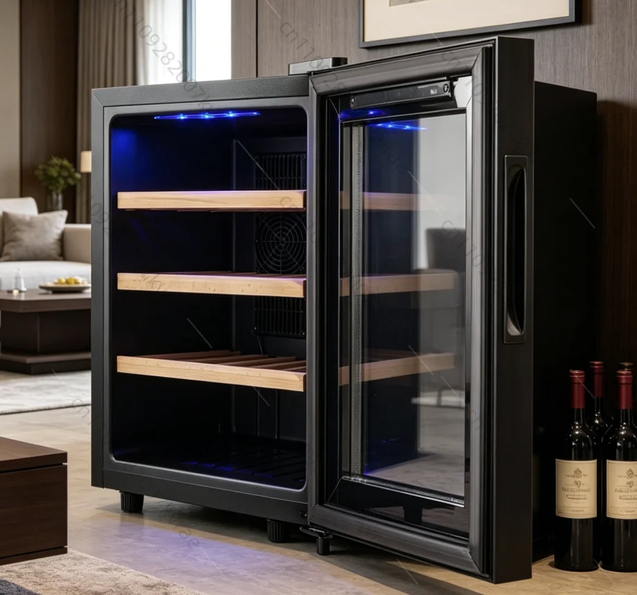 

Wine Cooler 32L 12 Bottles Wine Refrigerator Cabinet Fridge Freestanding