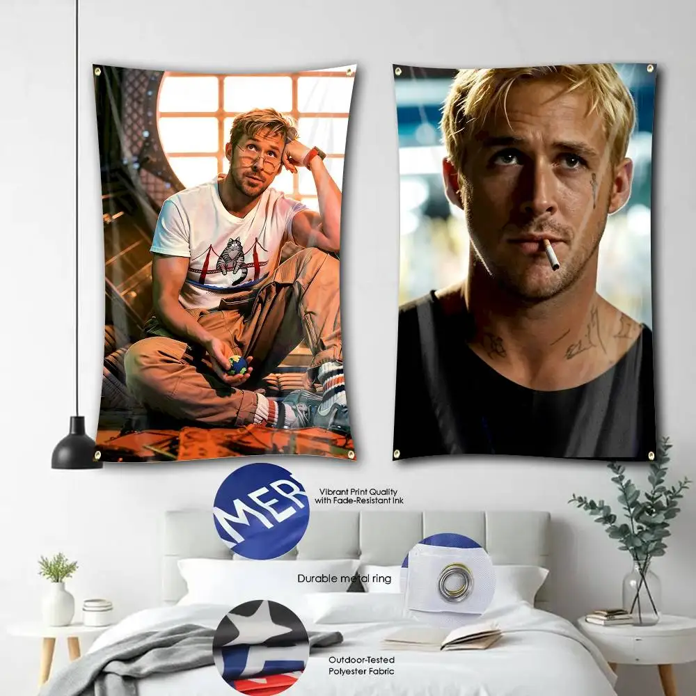 R-Ryan Baby Goose G-Gosling Flag Tapestry Banner for Bedroom Living Room Outdoor Camping Custom