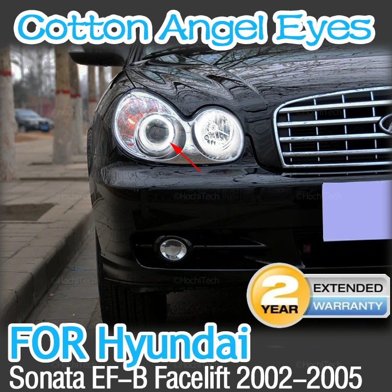 

Car-styling Dual White Yellow LED Halo Rings Cotton Light For Hyundai Sonata EF-B Facelift 2002-2005 LED SMD Angel Eyes Kit Lamp