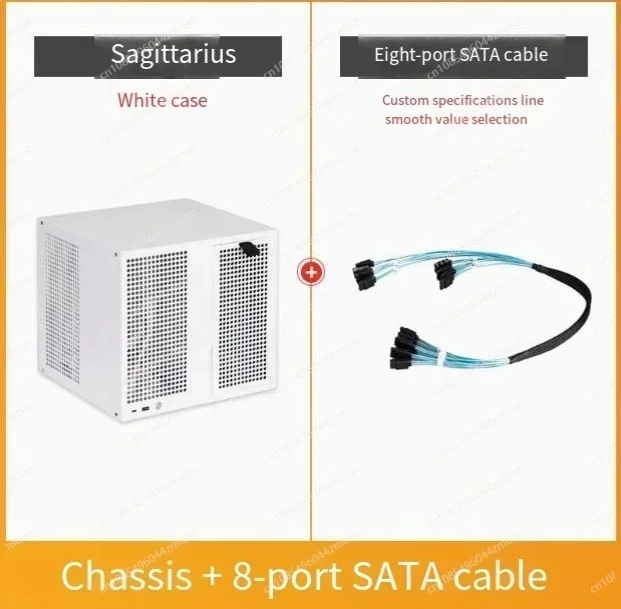 New Sagittarius 8-Bay NAS Chassis with Backplane SATA Cable ATX/M-ATX PCIe for Synology UNRAID