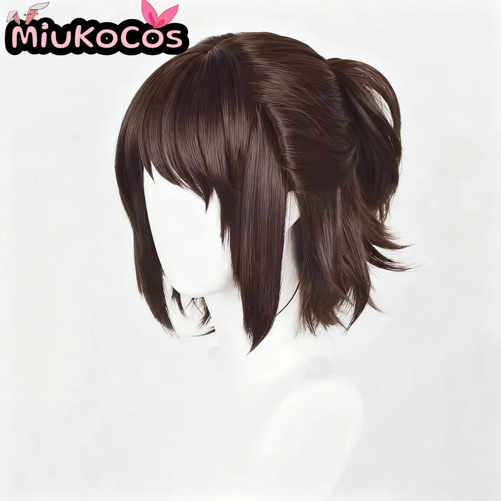 EN STOCK Hange Zoe Cosplay peluca MiukoCosplay Anime ataque a los Titanes Cosplay pelo de Color marrón