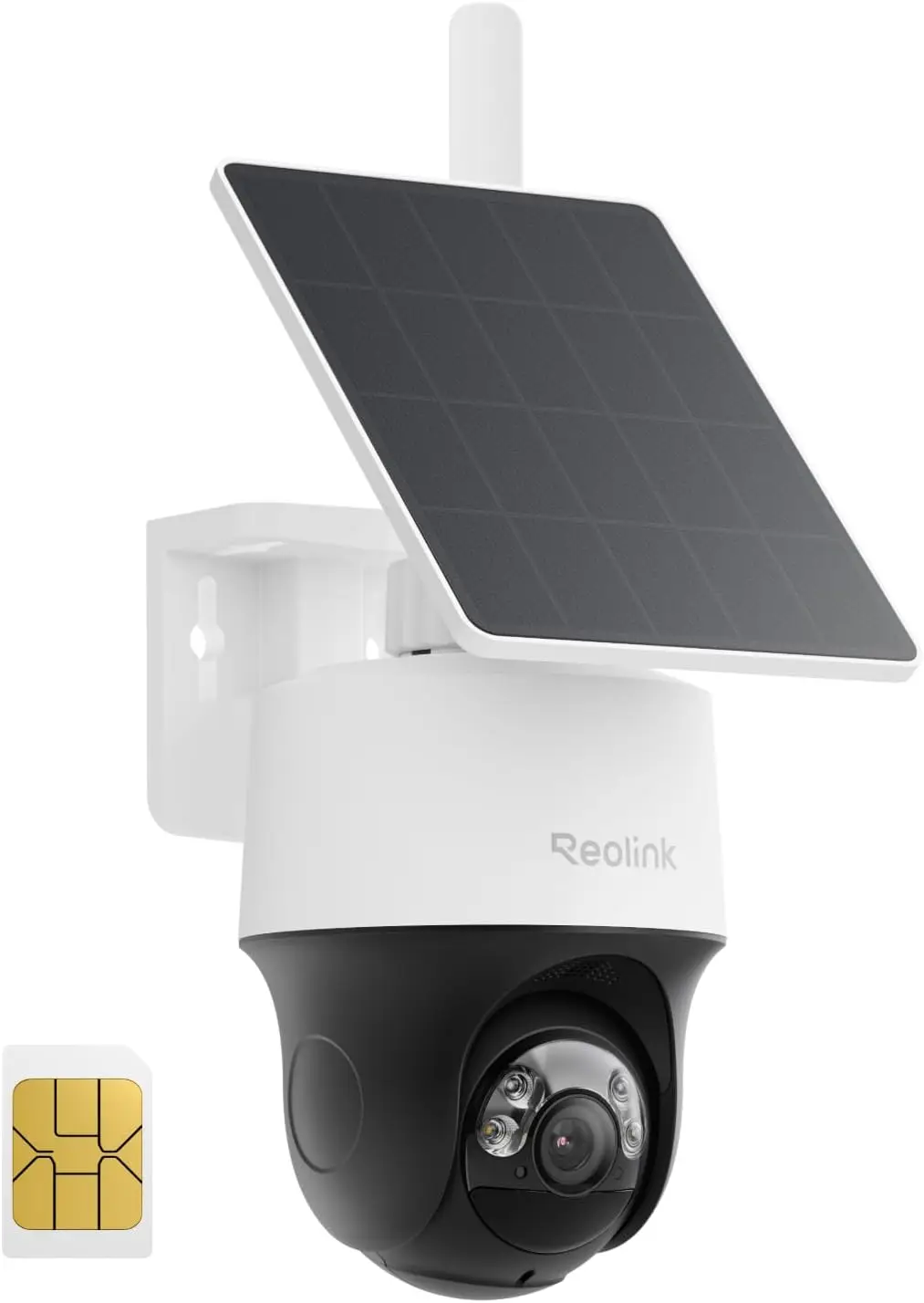

2K 4G LTE Cellular Security Camera, 360° Pan-Tilt & Auto Tracking, No WiFi Solar Powered, Color Night Vision, Smart AI Detection, Built-in SIM Card