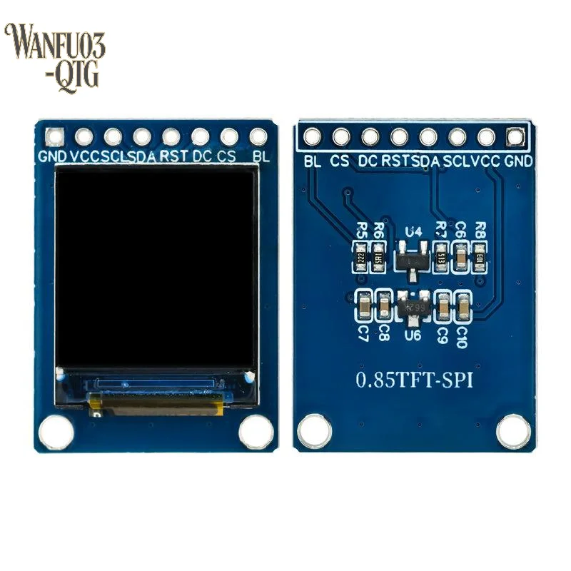 Hot Sale 1Pcs 128x128 SPI GC9107 Controller TFT Screen 0.85 Inch IPS LCD Display Module DIY Project ESP32 For Raspberry Pi