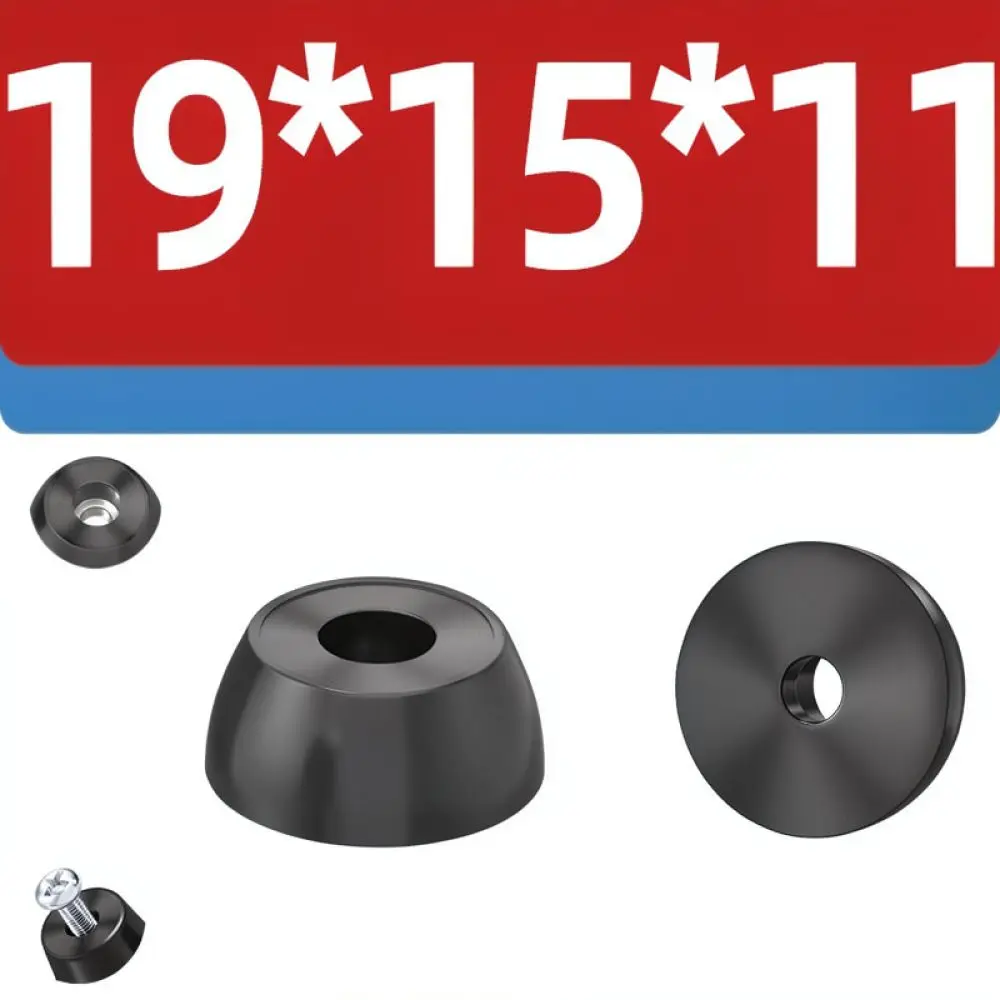 Industrial Rubber Feet Pads Round Conical Floor Guard Shock Absorber For Furniture Equipment Base Protection