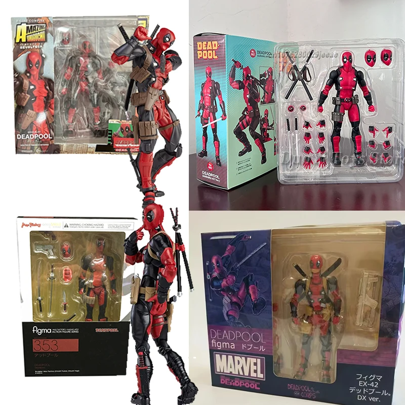 MAFEX-デッドプールのアクションフィギュア,人形のコレクション,誕生日 