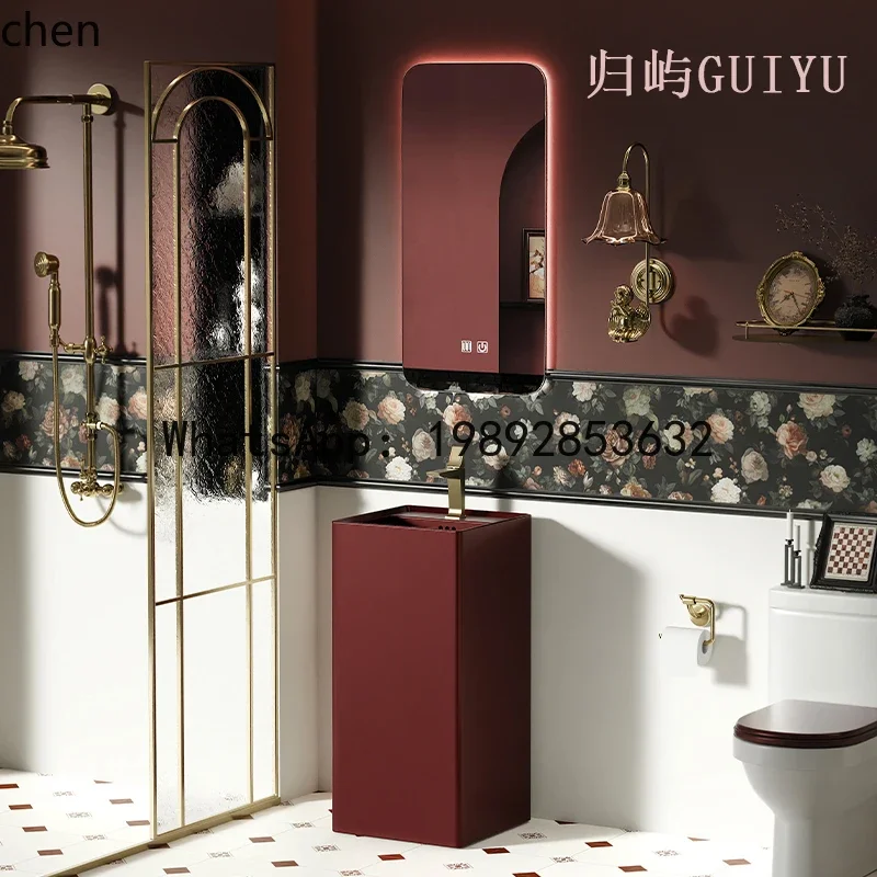 FF  column type wash basin household hotel bathroom floor wash basin