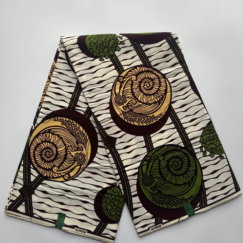 

Holland wax latest printed fabric Wax Ghana style high quality 100% cotton sewn fabric