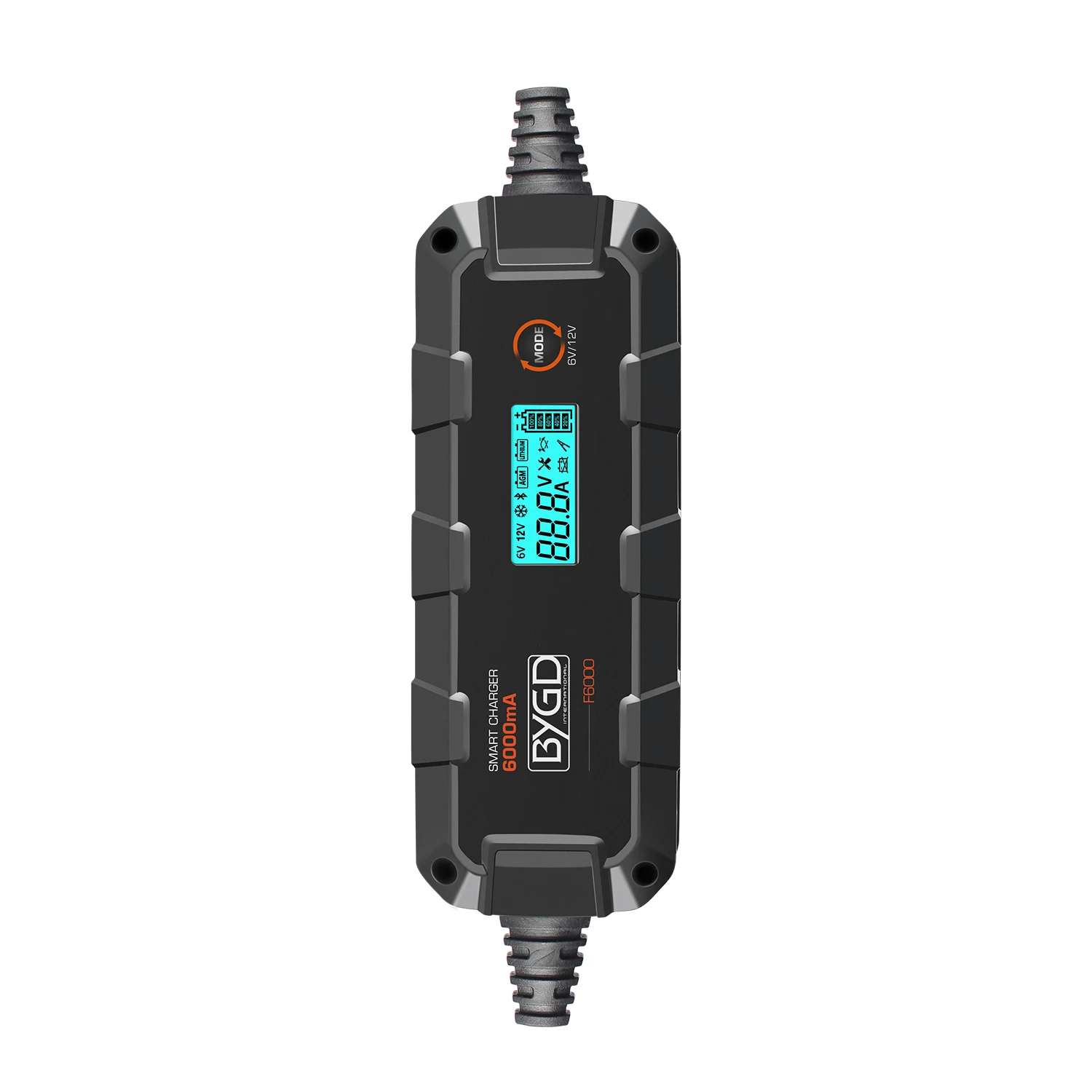 Factory Wholesale Customizable 6A Smart Battery Charger, 12V 8-Stage Charging For Lithium-Ion/Lead-Acid, Vehicle Maintenance