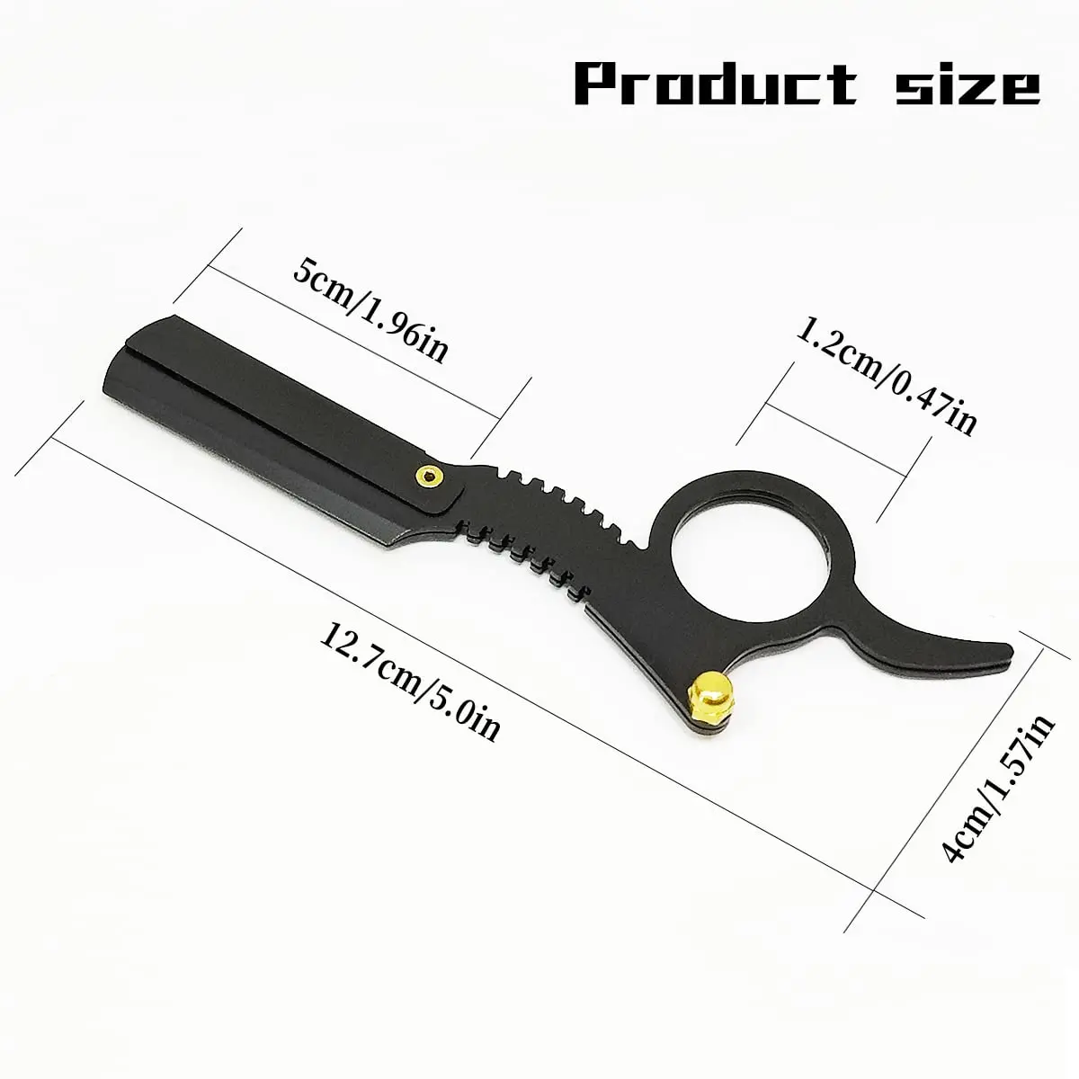 Barber Straight Edge Razor Haircut Beard Eyebrow Shaving Tool Manual Depilation Razor Hairdresser Trimming Blades Replaceable