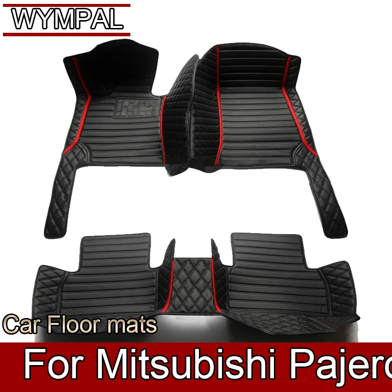 Car Floor Mats Parts For Mitsubishi Pajero (5 seats) 2024 2023 2022 2021 2020 2019 2018 2017 2016 2015 2014 2013 2012 2011 2010