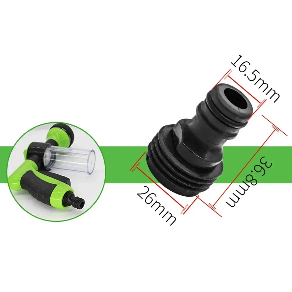 2pcs 3/4" Threaded Quick Connector Nipple Garden Water Hose Quick Pipe Connector Tube Fittings Garden Supplies