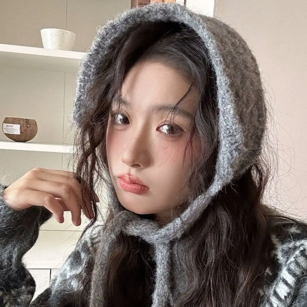 سماكة الصوف Strappy الأذن إفشل يندبروف الدفء Earlap دفئا اليدوية بلون سادة حماية الأذن حزام الشتاء عقال