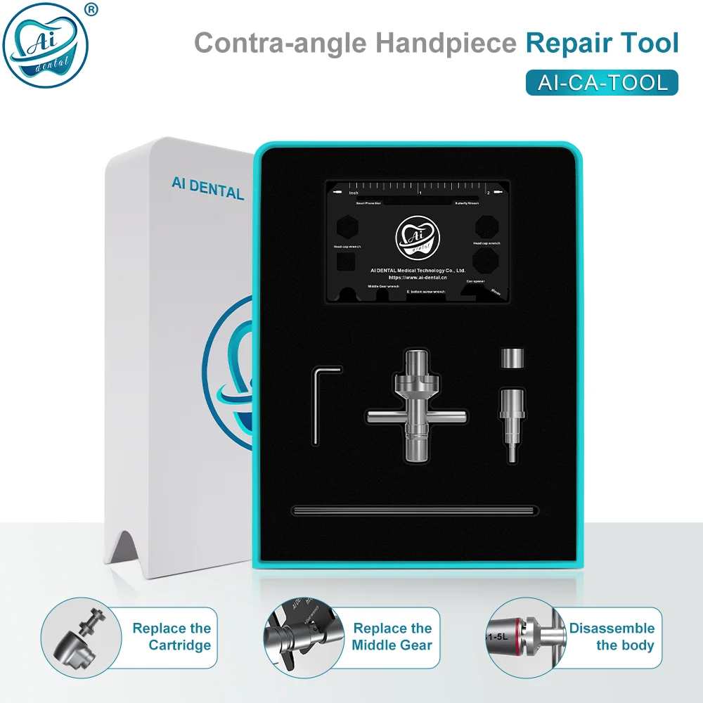 AI-CA-TOOL Dental Disassembly Tools Repair Kit Compatible for AI Dental Brand  Low Speed Handpiece E-type Contra Angle