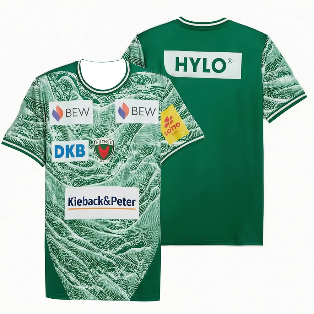 FÜCHSE Berlin RLIN Oversize Handball Jersey New Arrival Sportwear Fashion Breathable Training Tee for Kids And Family