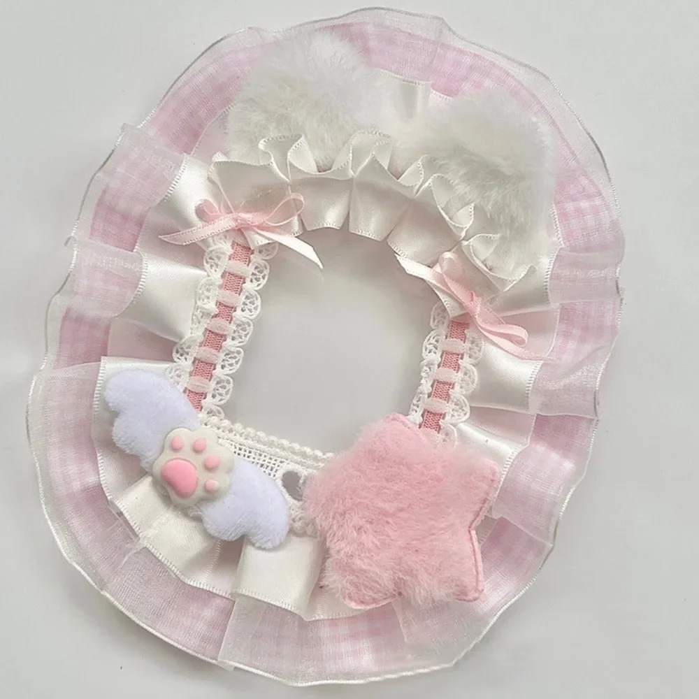 

Sweet 3 Inch Plush Card Holder Bow with Ribbon Idol Photo Case Anime DIY Photocard Holder