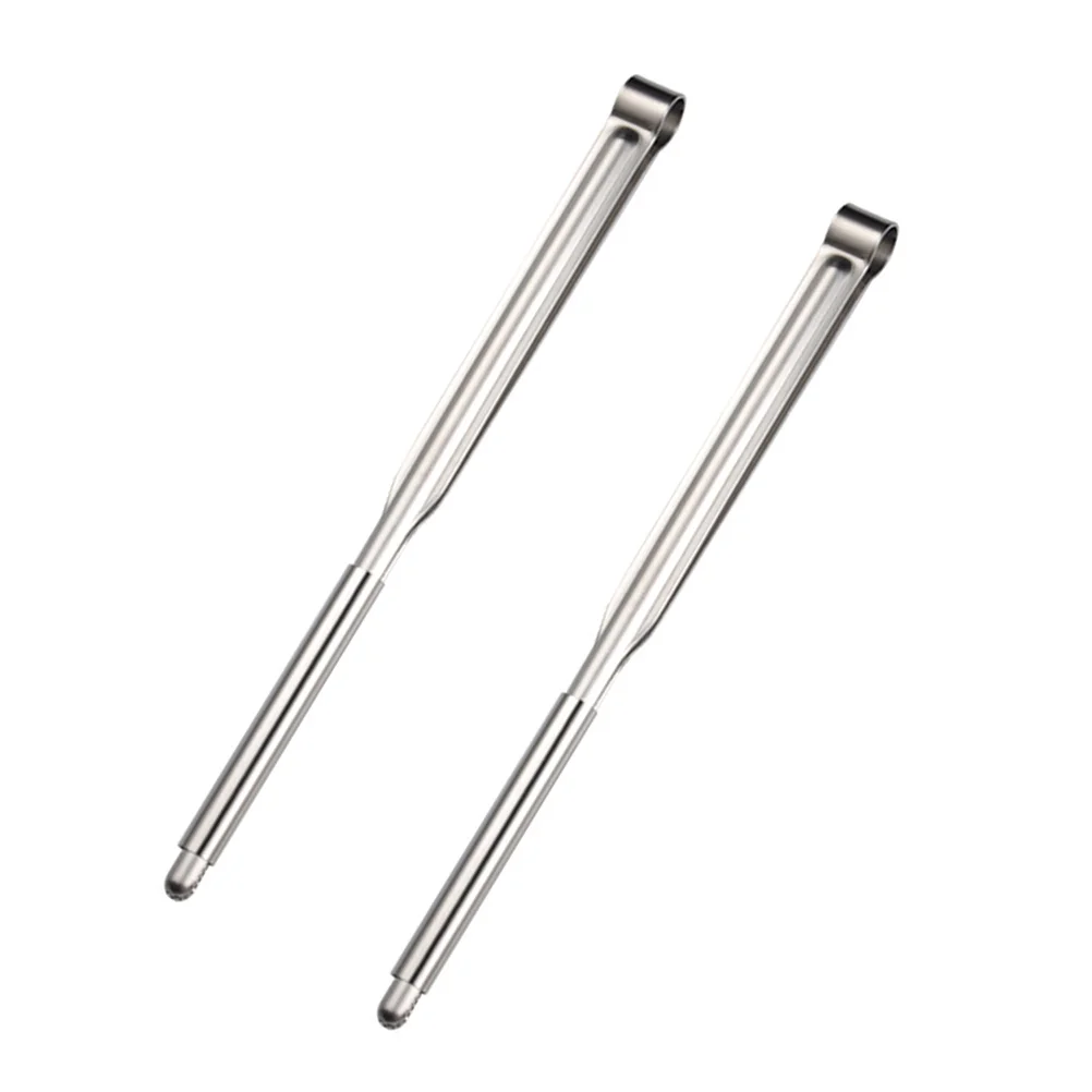 

2 Sets Sticks Chopsticks Holder Stainless Steel Serving Utensils Metal Kitchen Tongs