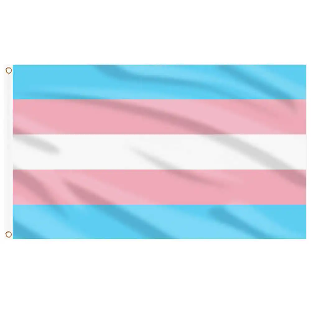 Transgender Flag LGBT Pride 90x150cm Polyester Pongee Brass Grommets Rainbow Flags Banners For Decoration Celebration Parades