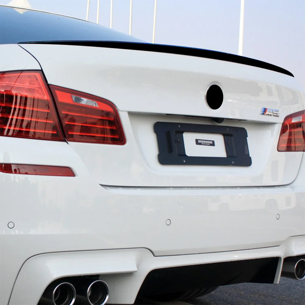 Spoiler posteriore per BMW Serie 5 F10 2011-2017 520i 525i Nero lucido M5 Kit corpo Coperchio bagagliaio Ala BMW Accessori Auto Aggiornamento