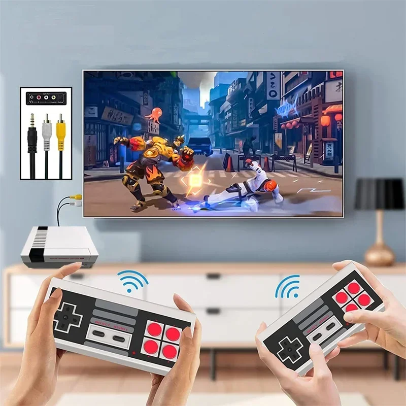 Mini TV  Retro Video Game Console Built-in 620 Classic Games Dual wireless Gamepad Game Player for Kids Gift