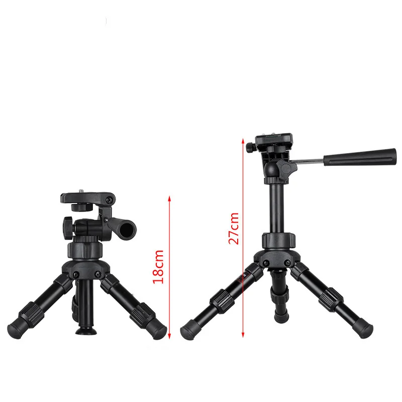 Portable Tripode Lightweight Travel Desktop Flexible Tabletop Compact Mini Smart Phone Camera DSLR Tripod Stand for iPhone