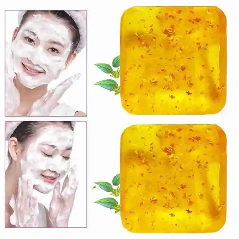 120g Whitening Soap with Osmanthus smell Face Body Wash Deep Cleanser Active Effectiv Soap Moisturizing Care Oil Essential Skin