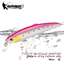 Hunthouse Smith Saruna Minnow Fishing Lure Flexible Floating Jerkbait Hard Bait Wobbler 95/125/147mm Sea Pike Bass Fish Tackle