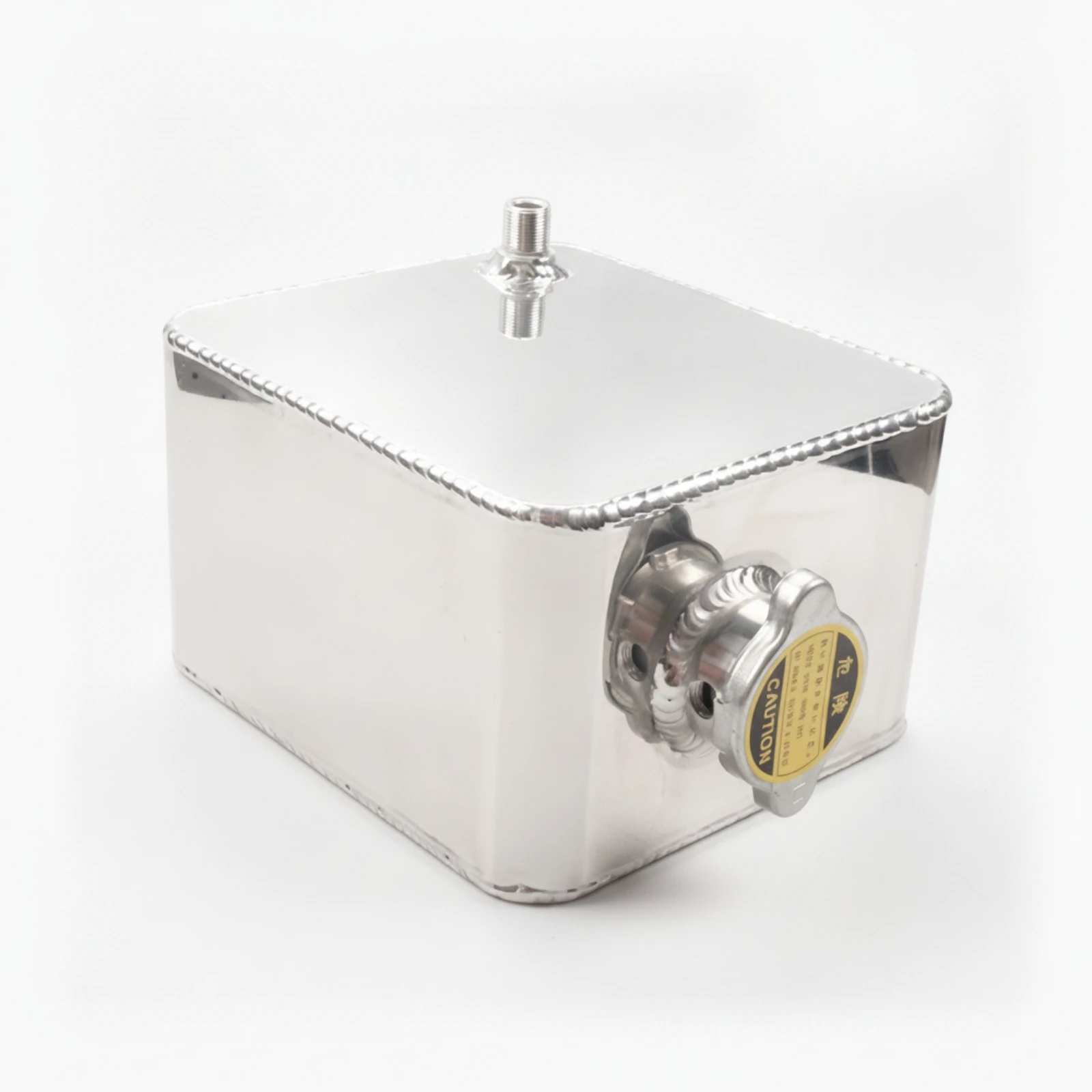 Coolant Reservoir Tank Universal Coolant Tank with Bracket Expansion Bottle Welded Overflow Bottle Long-Lasting for Car Builders