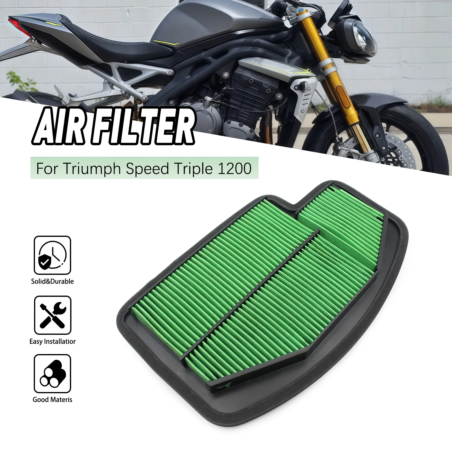 

For Triumph SPEED TRIPLE 1200 T2205748 Motorcycle Engine Air Filter Element Accessories High Quality Air Intake Cleaner
